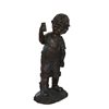 Northlight 18-in Black and Bronze Boy with Cell Phone Solar Powered Outdoor Garden Statue