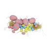 Northlight 3.25-in Pink and Yellow Painted Plastic Easter Egg Ornaments - Set of 29