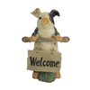 Northlight 17-in Standing Pig with Welcome Sign Outdoor Garden Statue