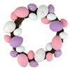 Northlight 10-in Pink and White Plastic Easter Egg Wreath