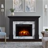 Real Flame Merced Grand 61.25-in Infrared Electric Fireplace in Black 
