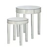 Southern Enterprises Paulina Mirrored with Silver Accent Table - 2-Piece