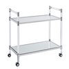 Southern Enterprises Pidce 31.5-in x 32-in Silver Rectangle Bar Cart
