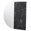 Southern Enterprises Bowers 31.75-in L x 31.75-in W Irregular Black Faux Marble Bevelled Wall Mirror