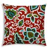 Joita Home Dancing Flowers 1-Piece 19.5-in x 19.5-in Square Jumbo Zippered Pillow Cover with Insert
