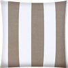Joita Home Cabana Large 2-Piece 17-in x 17-in Square Taupe Indoor/Outdoor Zippered Pillow Cover