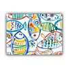 Joita Home Schooling Fish Polyester Rectangle White/Multicolour Placemat - Set of 2