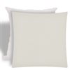 Joita Home Corina Natural Square 17-in x 17-in Zippered Pillow Covers with Inserts - Set of 2