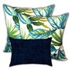 Joita Home 19-in W x 19-in L Square Indoor Navy Dress Blues Zippered Pillow and Lumbar Pillow Covers - Set of 3