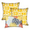 Joita Home Seaside Pineapple Punch 18-in x 18-in Square Indoor/Outdoor Zippered Pillow Cover with Insert - Set of 6