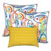 Joita Home Sunshine On The Water 18-in x 18-in Square Indoor/Outdoor Zippered Pillow Cover with Insert - Set of 6