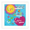 Trendy Decor 4 U 14-in x 14-in Love Always Printed Wall Art with White Frame - 1-Piece
