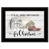 Trendy Decor 4U Rectangle 19-in x 15 po I'll be home for Christmas Printed Wall Art - Black Frame