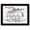 Trendy Decor 4U Rectangle 18-in x 14 po Stays at Grandma's Printed Wall Art with Black Frame