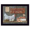 Trendy Decor 4 U Rectangle 18-in x 14-in Fresh from the Farm Printed Wall Art with Black Frame - 1-Piece