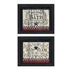 Trendy Decor 4 U 14-in H x 18-in W Black Wood Framed Quote Paper Print - 2-Piece