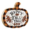 "TrendyDecor4U Frameless 15-in H x 17.25-in W Garden Wood Print ""Happy Fall Y'All"" by Linda Spivey"