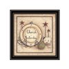 Trendy Decor 4 U Cherish Yesterday 14-in H x 14-in W Country Wood Print with Black Frame
