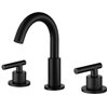 Clihome Matte Black 2-handle Widespread Bathroom Sink Faucet