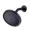 Boyelliving Matte Black 1-spray Shower Head 1.75 GPM (6.6 LPM)