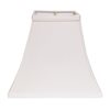 Cloth & Wire 9-in x 10-in White Fabric Bell Lamp Shade