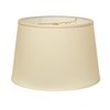 Cloth & Wire 11.5-in x 18-in Egg Colour Fabric Empire Lamp Shade