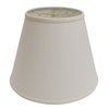 Cloth & Wire 11-in x 14-in White Linen Empire Lamp Shade