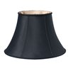 Cloth & Wire 12-in x 20-in Black Silk Bell Lamp Shade