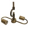 Cloth & Wire Antique Brass Indoor 2-Light Downrod Pendant Stem Light Kit