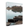 "Tangletown Fine Art Frameless 35-in x 35-in ""French Boats - 3"" Canvas Print"