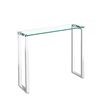 Plata Import Gina 36-in Glass Chrome Modern Console Table