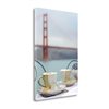 "Tangletown Fine Art ""Dream Cafe Golden Gate Bridge - 55"" by Alan Blaustein 31-in H x 20-in W Canvas Print"