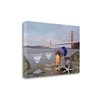 "Tangletown Fine Art ""Dream Cafe Golden Gate Bridge - 62"" by Alan Blaustein 15-in H x 23-in W Canvas Print"
