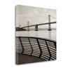 "Tangletown Fine Art Frameless 25-in x 25-in ""Bay Bridge - 3"" Canvas Print"