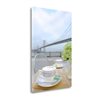 "Tangletown Fine Art Frameless 32-in x 21-in ""Dream Cafe Bay Bridge - 2"" Canvas Print"