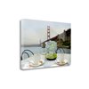 "Tangletown Fine Art Frameless 26-in x 40-in ""Dream Cafe Golden Gate Bridge - 5"" Canvas Print"