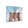 "Tangletown Fine Art Frameless 28-in x 19-in ""Brooklyn Bridge"" by Alan Blaustein Canvas Print"