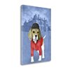 "Tangletown Fine Art ""Beagle with Beaulieu Palace"" by Barruf 32-in x 23-in Canvas Print"