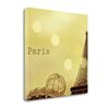 "Tangletown Fine Art ""Memories of Paris"" by Keri Bevan 20-in x 20-in Canvas Print"