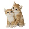 Hi-Line Gift Ltd. Orange Kittens Hugging 6.77-in x 5.51-in Garden Statue