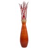 Uniquewise Classic Bamboo Floor Vase Handmade - Red