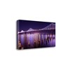 "Tangletown Fine Art ""The Bay Lights"" by Greg Linhares 20-in H x 40-in W Canvas Print"
