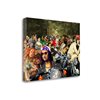 "Tangletown Fine Art ""Bikers sur l'Herbe"" by Barry Kite 18-in H x 24-in W Canvas Print"