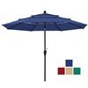 CASAINC 10-ft Navy Market Patio Umbrella Push-button