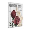 "Tangletown Fine Art Frameless 40-in x 32-in ""New York Roses"" Canvas Print"