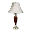 ORE International 28-in Brown Rotary Socket Table Lamp with Fabric Shade