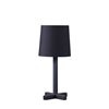 ORE International June 16.5-in Black Table Lamp with Fabric Shade