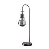 ORE International Adan Edison 29-in Black Chrome Integrated LED Table Lamp