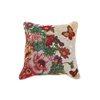 IH Casa Decor Red 18-in x 18-in Square Indoor Decorative Pillows (Floral Garden) - Set of 2