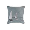IH Casa Decor Blue 18-in x 18-in Square Indoor Decorative Pillows (Sailboat) - Set of 2